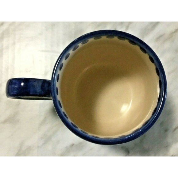 Boleslawiec Polish Pottery Coffee Mug Hand Made Eva's CollectionUNIKAT Sign10 oz - Picture 5 of 5